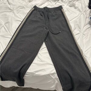 Zara Dark Gray Joggers with White Stripes